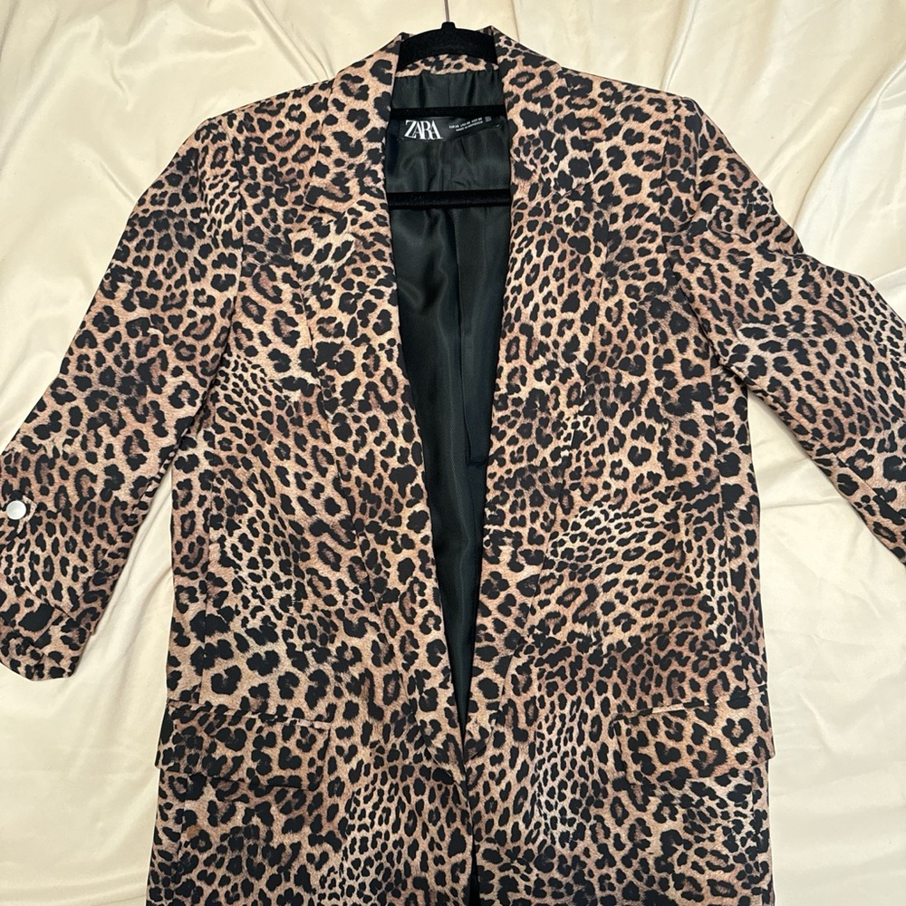 Leopard Print Blazer